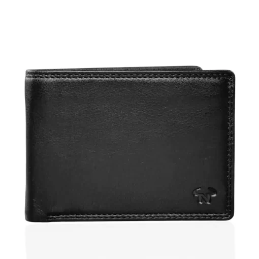 Δερμάτινο Ανδρικό Πορτοφόλι Calfnero C1348 Μαύρο