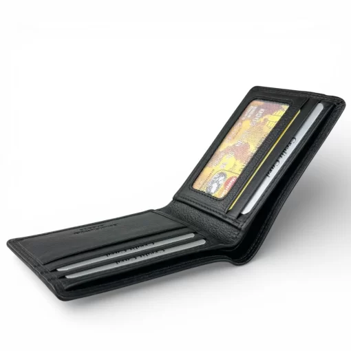 Δερμάτινο Ανδρικό Πορτοφόλι Calfnero C1348 Μαύρο