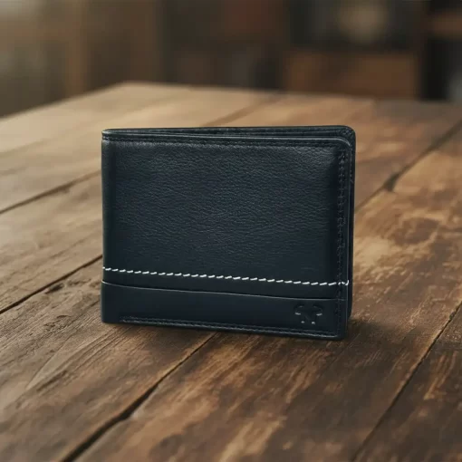 Δερμάτινο Ανδρικό Πορτοφόλι Calfnero C1349 Μαύρο