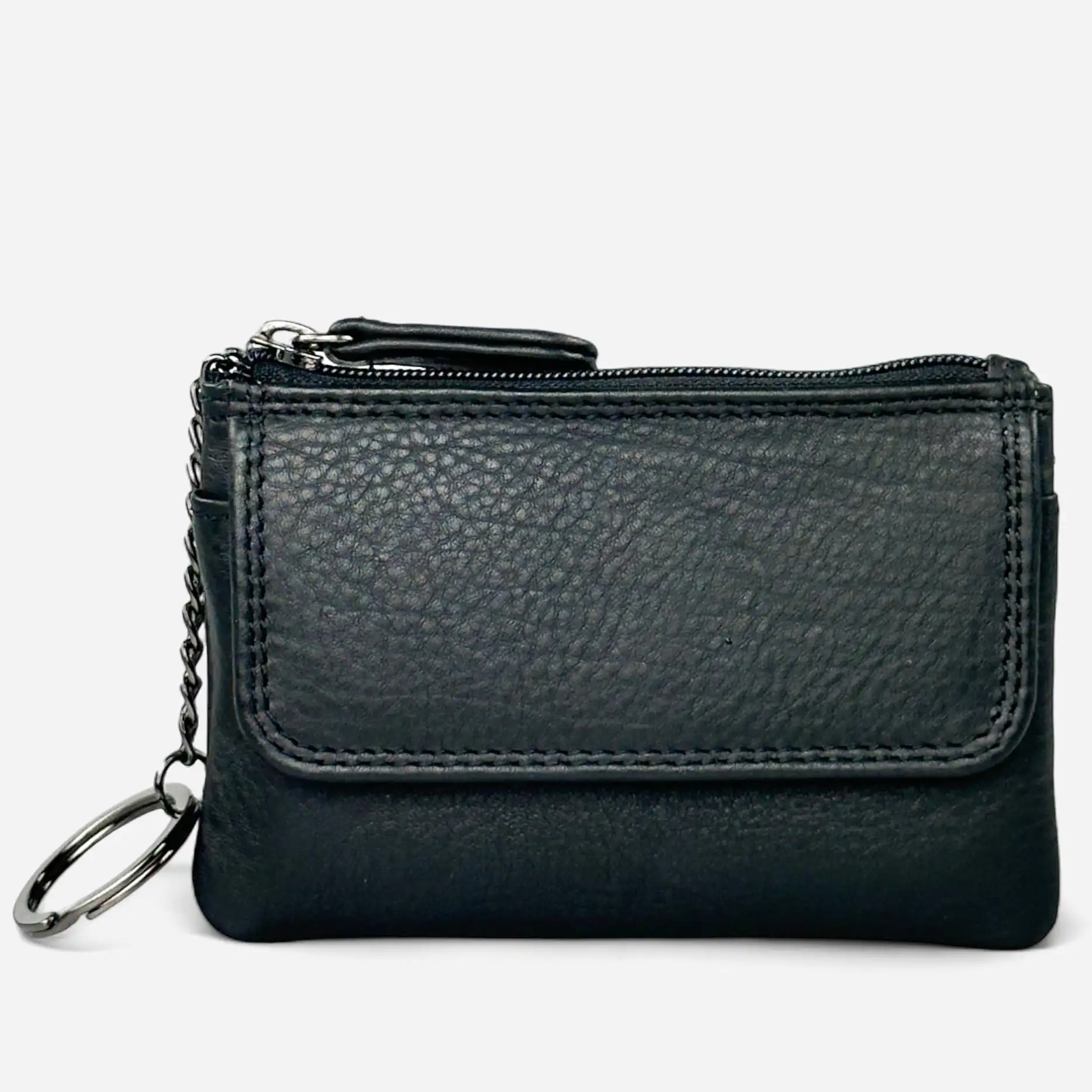 Δερμάτινη κλειδοθήκη Calfnero C1814 μαύρο γνήσιο δέρμα