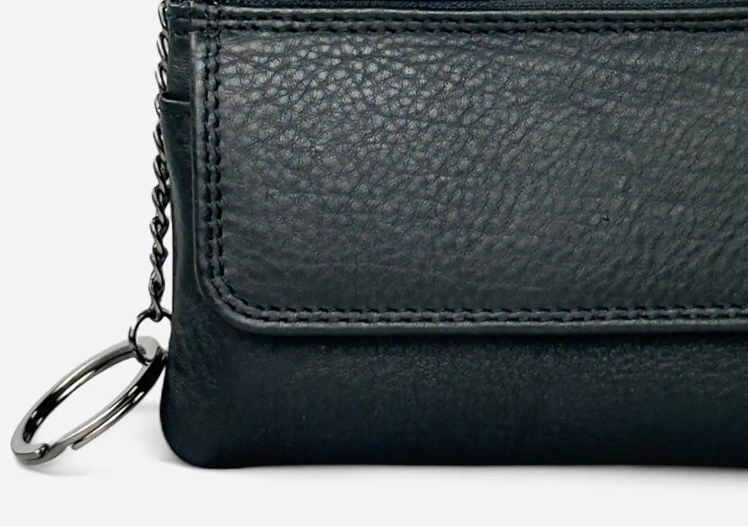 Δερμάτινη κλειδοθήκη Calfnero C1814 μαύρο γνήσιο δέρμα