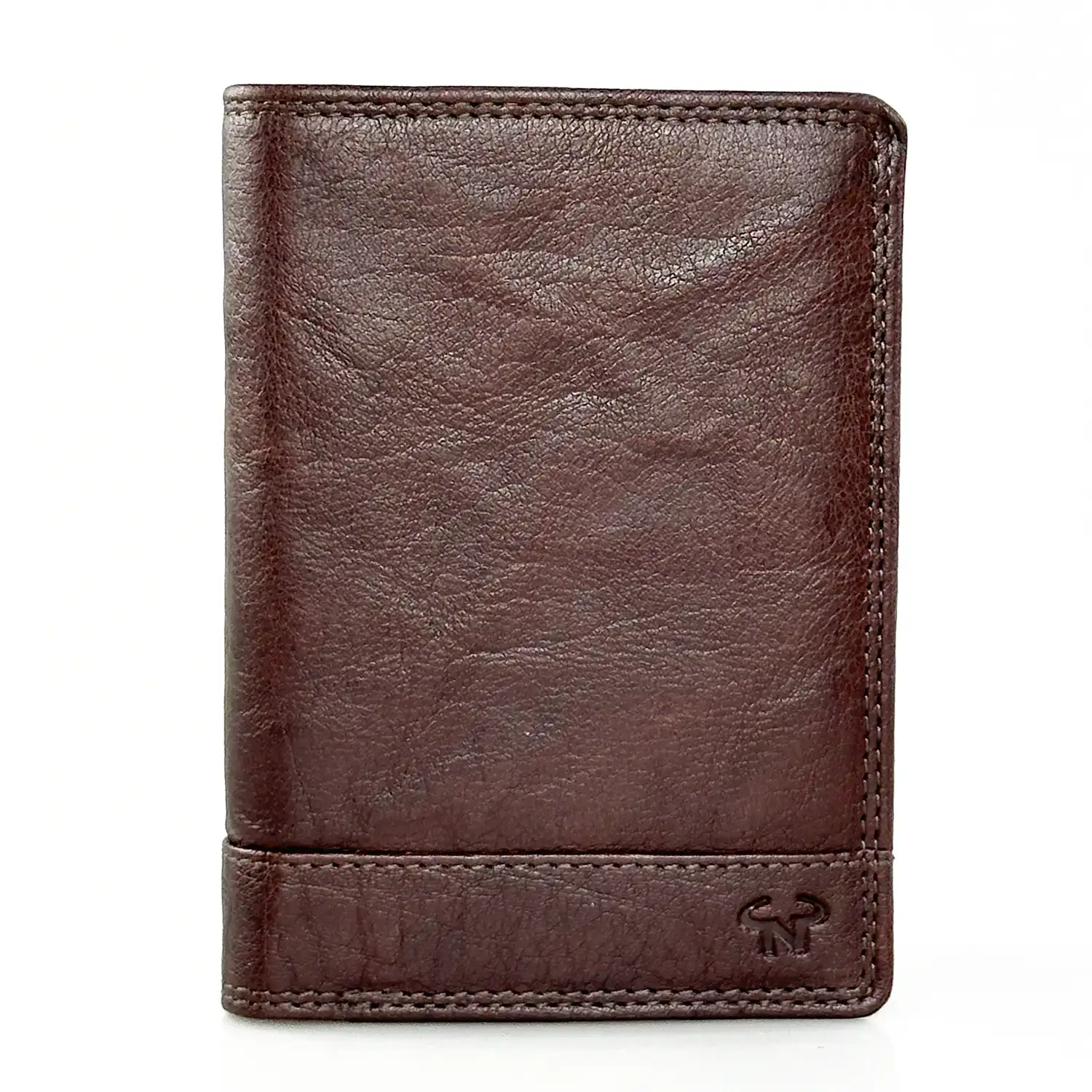 Ανδρικό δερμάτινο πορτοφόλι Calfnero C1920 καφέ