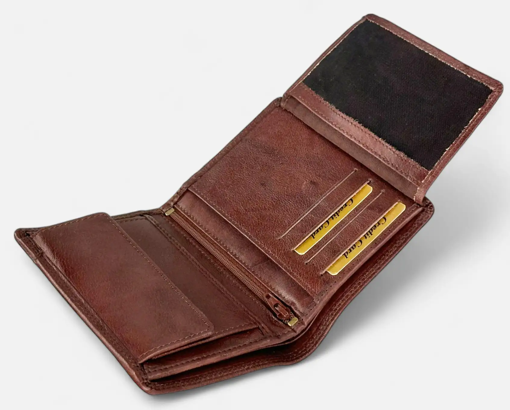 Ανδρικό δερμάτινο πορτοφόλι Calfnero C1920 καφέ