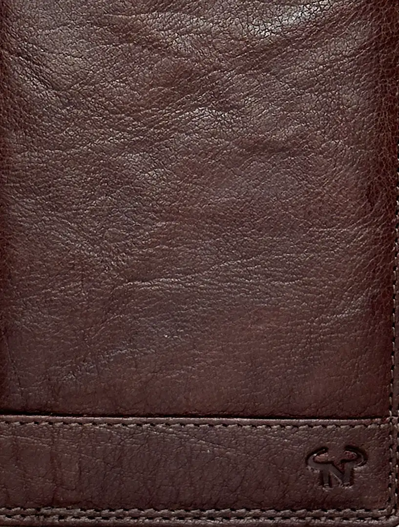 Ανδρικό δερμάτινο πορτοφόλι Calfnero C1920 καφέ