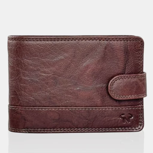 Δερμάτινο Ανδρικό Πορτοφόλι Calfnero C1921 Καφέ