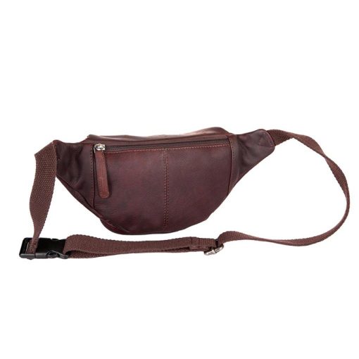 Τσαντάκι μέσης δέρμα Chesterfield C23.000201-Καφε