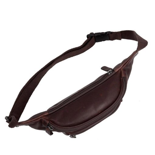 Τσαντάκι μέσης δέρμα Chesterfield C23.000201-Καφε