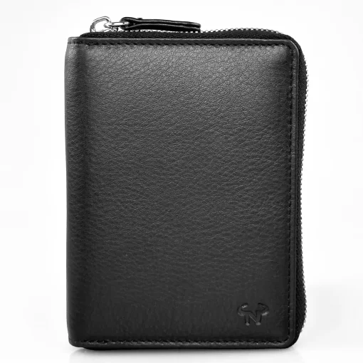 Δερμάτινο Ανδρικό Πορτοφόλι Calfnero C29609 Μαύρο