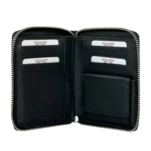 Δερμάτινο Ανδρικό Πορτοφόλι Calfnero C29609 Μαύρο