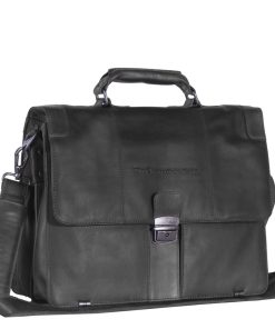 Chesterfield Δερμάτινος Χαρτοφύλακας Μαύρος C48.022800