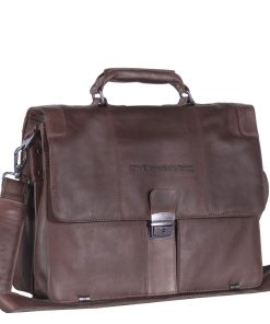 Chesterfield Δερμάτινος Χαρτοφύλακας Καφέ C48.022801