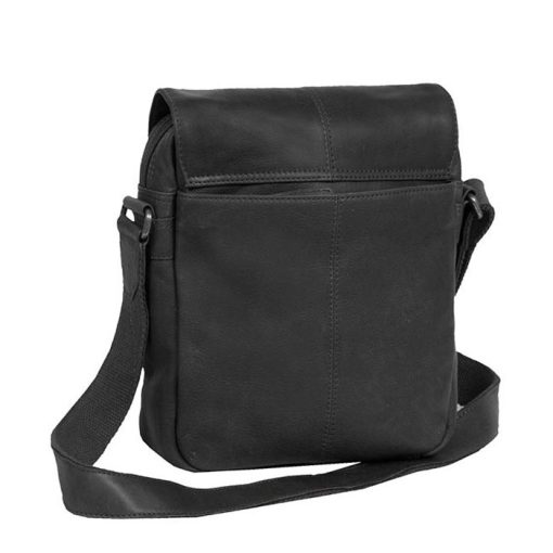 Tσάντα χιαστί δέρμα Chesterfield C48.055000-Μαυρο