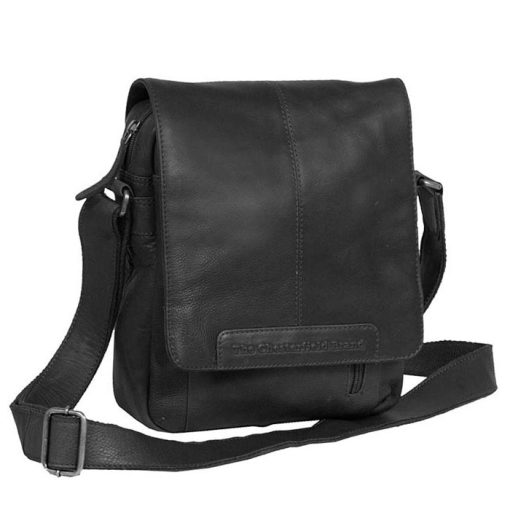 Tσάντα χιαστί δέρμα Chesterfield C48.055000-Μαυρο