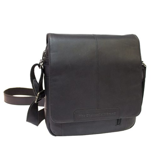 Tσάντα χιαστί δέρμα Chesterfield C48.055101-Καφε