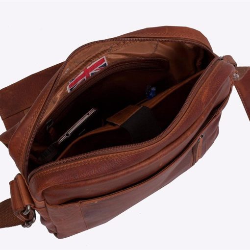 Tσάντα χιαστί δέρμα Chesterfield C48.055131-Ταμπα