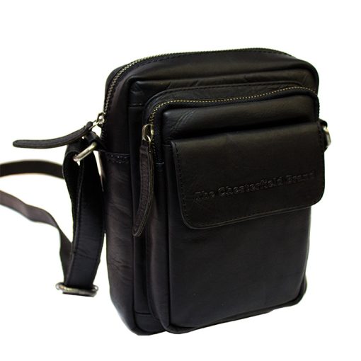 Tσάντα χιαστί δέρμα Chesterfield C48.071401-Καφε