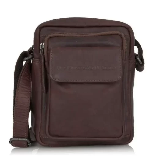 Τσάντα Ώμου Χιαστί Chesterfield Καφέ C48.071401