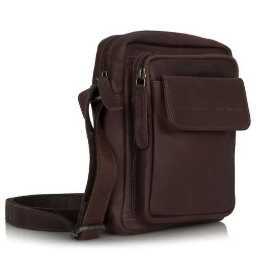 Τσάντα Ώμου Χιαστί Chesterfield Καφέ C48.071401