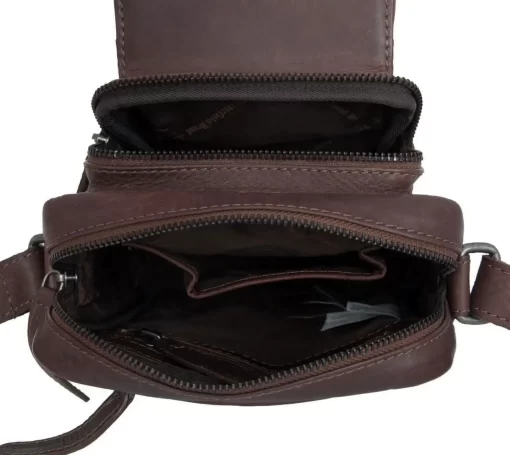 Τσάντα Ώμου Χιαστί Chesterfield Καφέ C48.071401