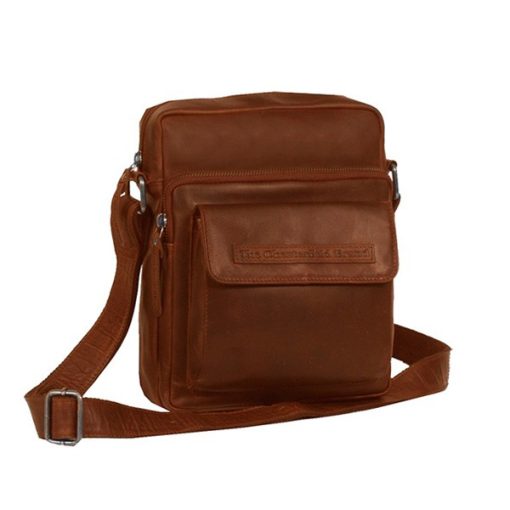 Tσάντα χιαστί δέρμα Chesterfield C48.083731-Καμελ