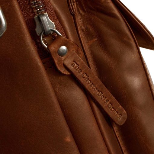 Tσάντα χιαστί δέρμα Chesterfield C48.083731-Καμελ