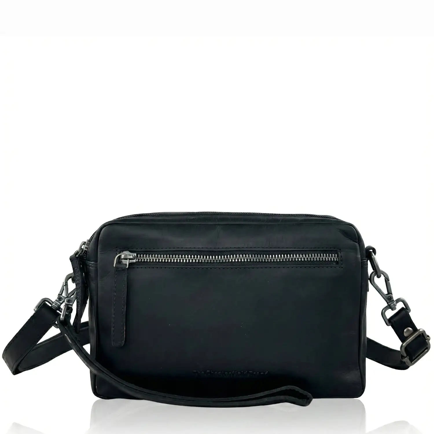 Δερμάτινο τσαντάκι ώμου και χειρός The Chesterfield Brand σε μαύρο χρώμα