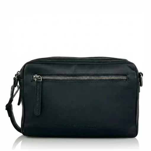 Δερμάτινο τσαντάκι ώμου/χειρός Μαύρο The Chesterfield brand C48.122200