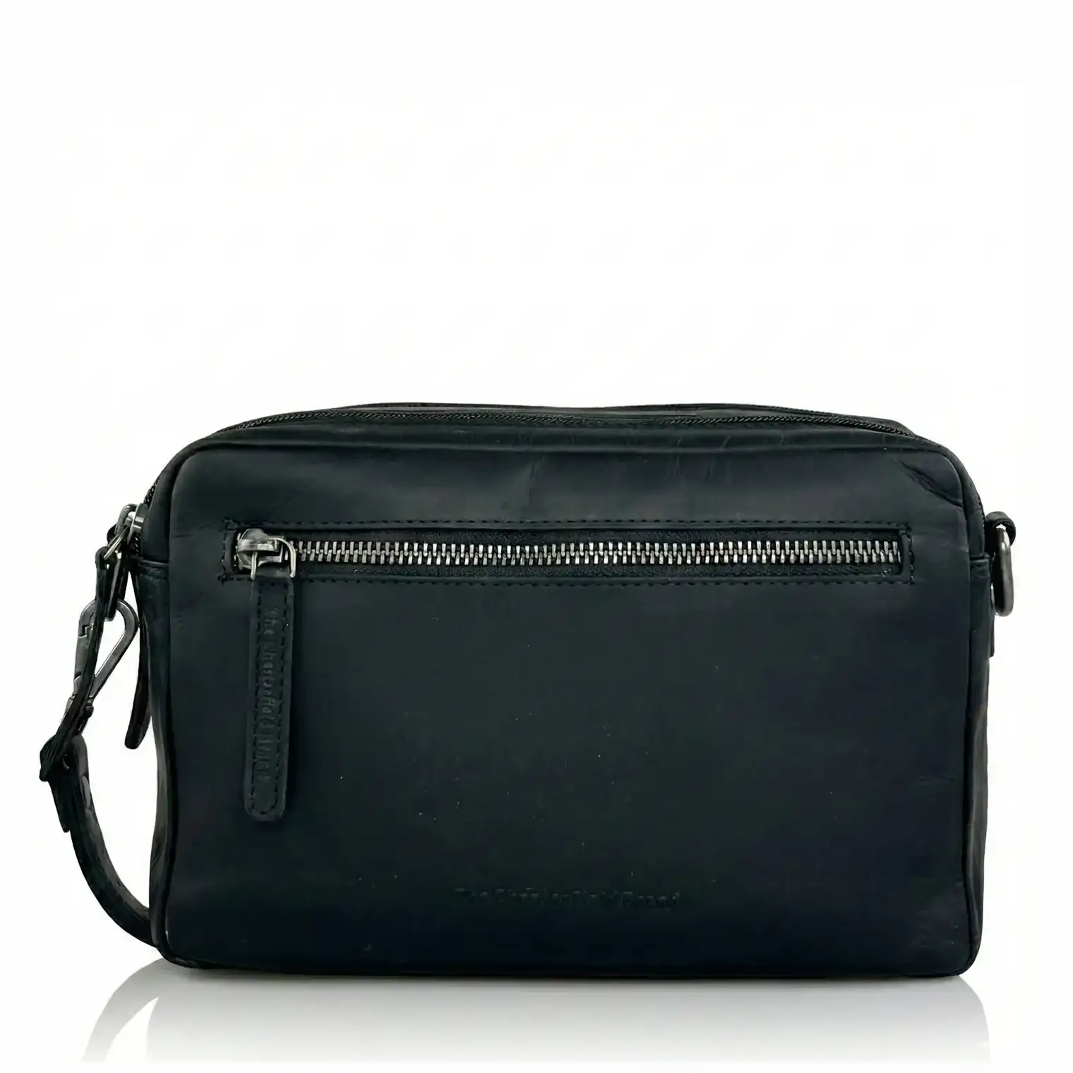 Δερμάτινο τσαντάκι ώμου και χειρός The Chesterfield Brand σε μαύρο χρώμα