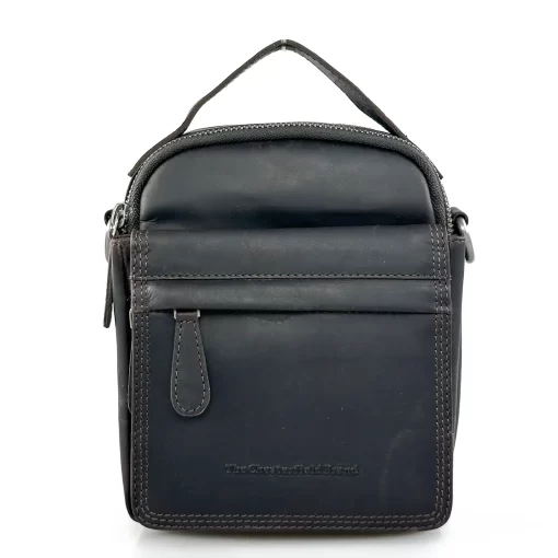 Ανδρική Τσάντα Ώμου Δέρμα Καφέ Chesterfield C48.182601