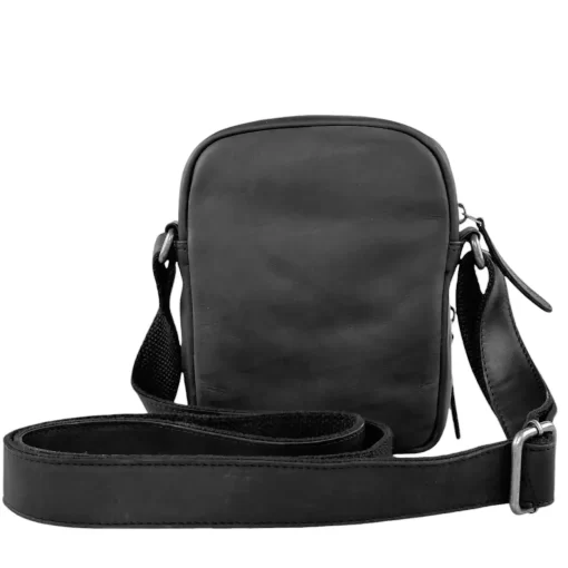 Ανδρική Τσάντα Ώμου Δέρμα Μαύρο Chesterfield C48.182700