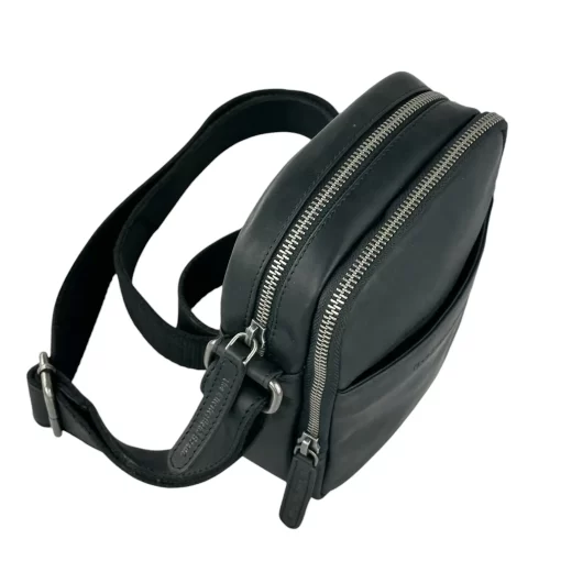 Ανδρική Τσάντα Ώμου Δέρμα Μαύρο Chesterfield C48.182700