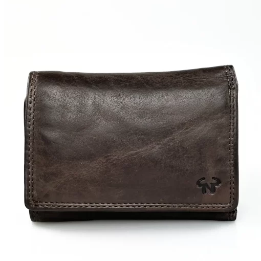 Δερμάτινο Γυναικείο Πορτοφόλι Calfnero C5035 Καφέ