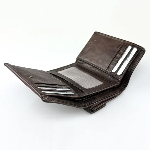 Δερμάτινο Γυναικείο Πορτοφόλι Calfnero C5035 Καφέ