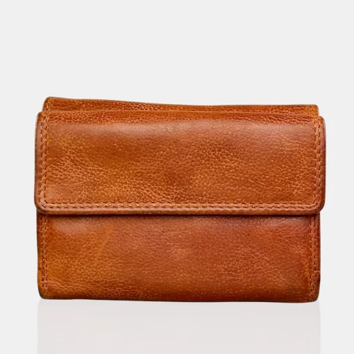 Δερμάτινο Γυναικείο Πορτοφόλι Calfnero C5035 Κονιάκ