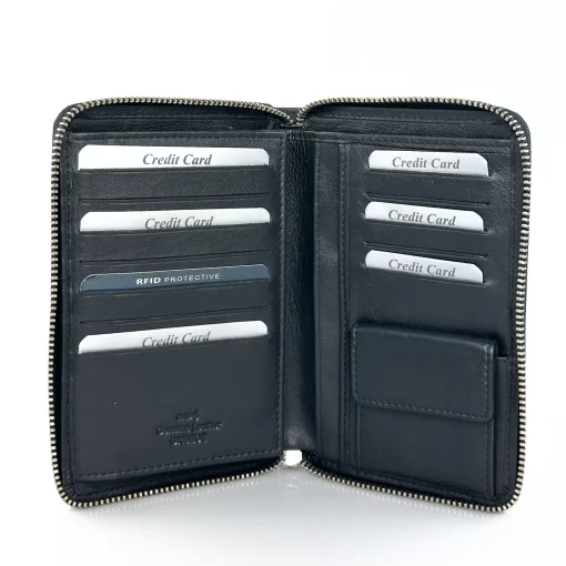 Δερμάτινο Ανδρικό Πορτοφόλι Calfnero C527609 Μαύρο