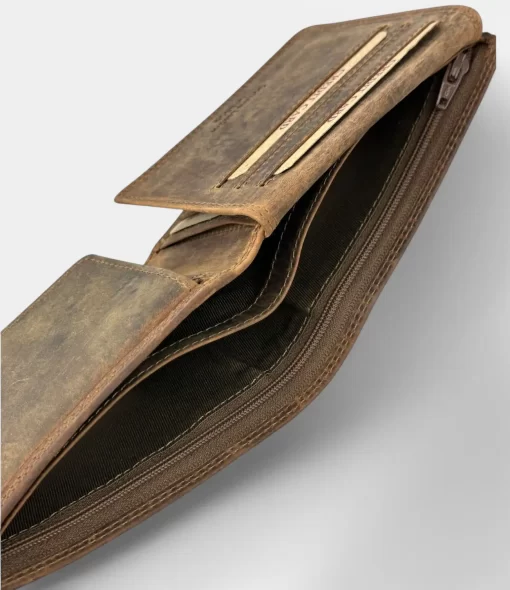 Δερμάτινο Ανδρικό Πορτοφόλι Calfnero C918 Καφέ Ανοιχτό