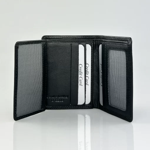 Δερμάτινο Ανδρικό Πορτοφόλι Calfnero C980 Μαύρο