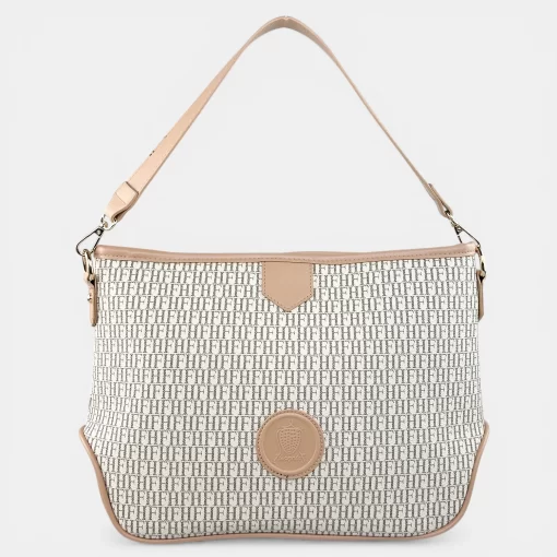 Γυναικεία Τσάντα Ώμου Χιαστί Fragola CA17 Μπεζ/Ροζ