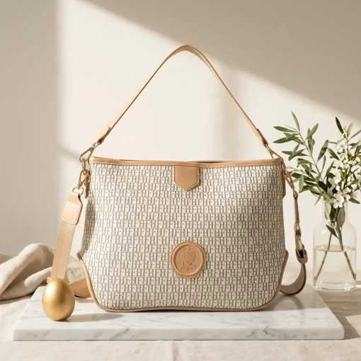 Γυναικεία Τσάντα Ώμου Χιαστί Fragola CA17 Μπεζ/Ροζ