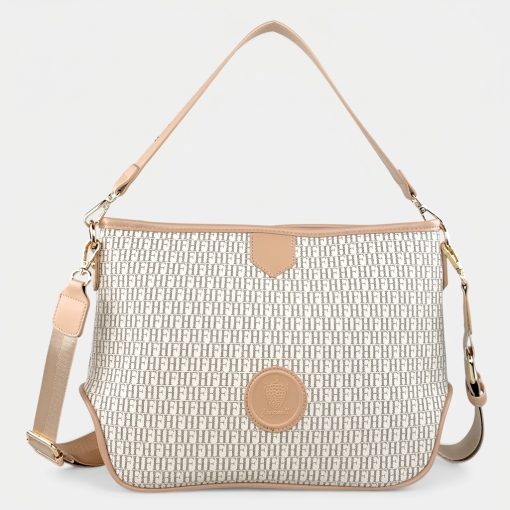 Γυναικεία Τσάντα Ώμου Χιαστί Fragola CA17 Μπεζ/Ροζ