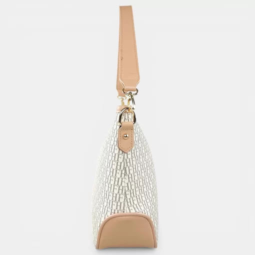 Γυναικεία Τσάντα Ώμου Χιαστί Fragola CA17 Μπεζ/Ροζ