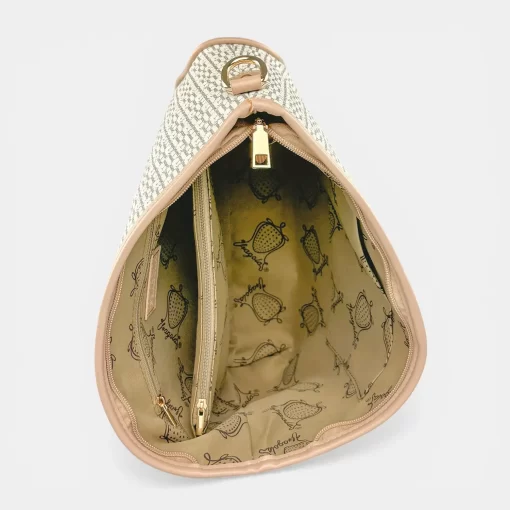 Γυναικεία Τσάντα Ώμου Χιαστί Fragola CA17 Μπεζ/Ροζ