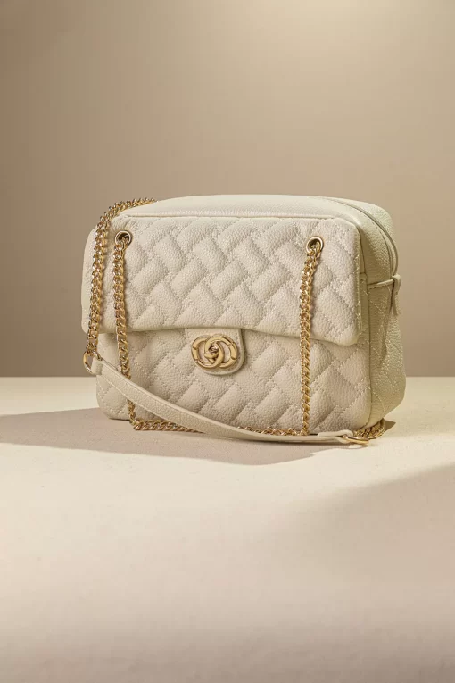 Γυναικεία Τσάντα Ώμου Fragola CA23 Εκρού