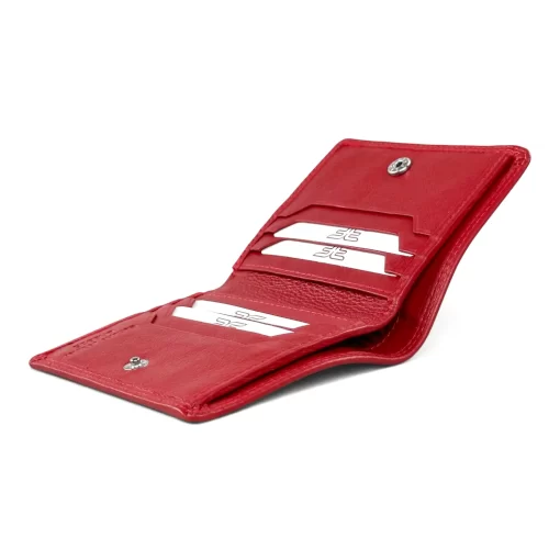 Δερμάτινο Πορτοφόλι Καρτοθήκη Forest F1654 Κόκκινο