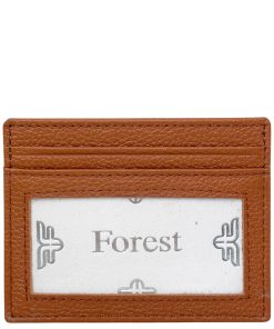 Forest Δερμάτινη Καρτοθήκη σε Χρώμα Καμηλό F7044