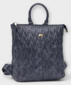 Fragola Minimal backpack με puffy γαζιά FE156 Μπλε