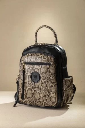 Fragola Γυναικείο Σακίδιο Πλάτης FE234-beige-snake