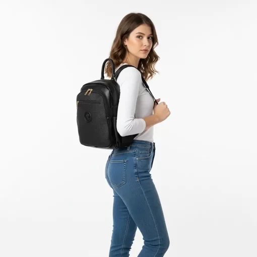 Fragola Γυναικείο Σακίδιο Πλάτης FE234-black-wool