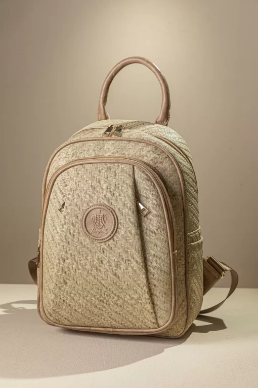 Ψάθινη Γυναικεία Τσάντα Πλάτης Fragola FE237 Εκρού