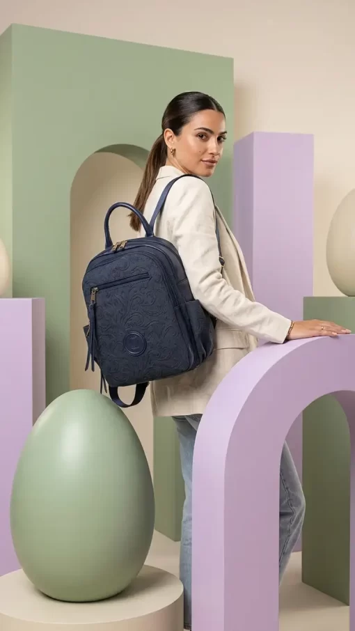 Γυναικεία Τσάντα Πλάτης Fragola FE245 Μπλε